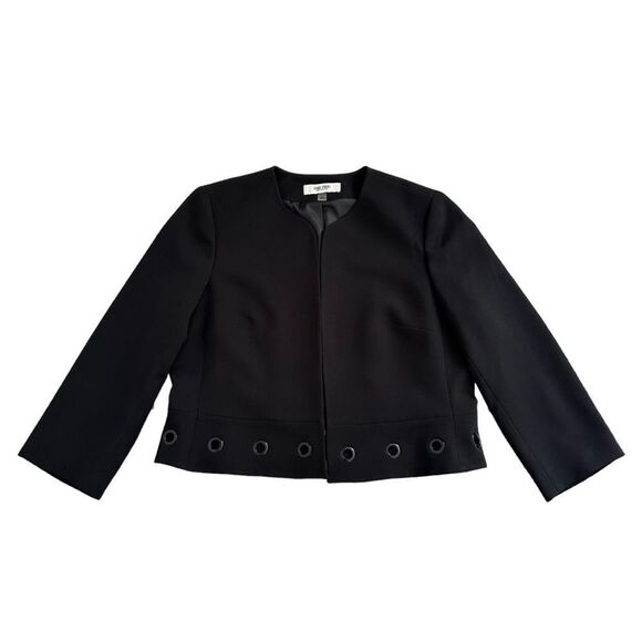 🔃Jones Studio Separates Black Long Sleeve Blazer Jacket - Picture 1 of 8